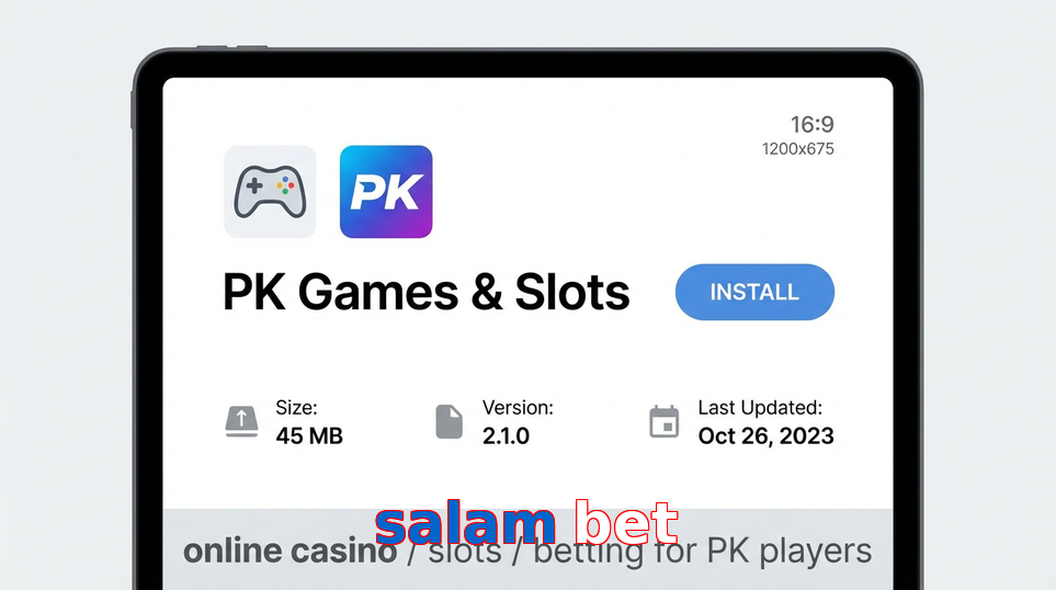Game list for Salam Bet gameapk section