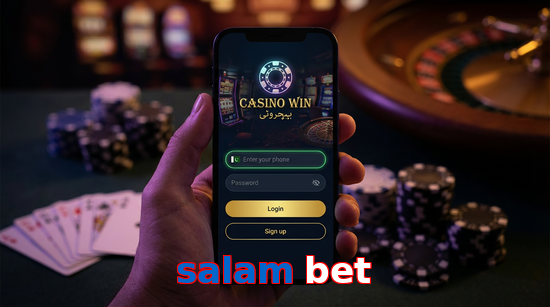 Main screen of Salam Bet login page for PK players
